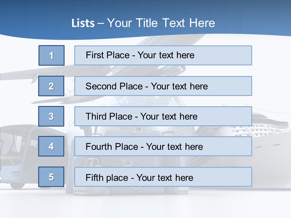Business Ship D Rendering PowerPoint Template