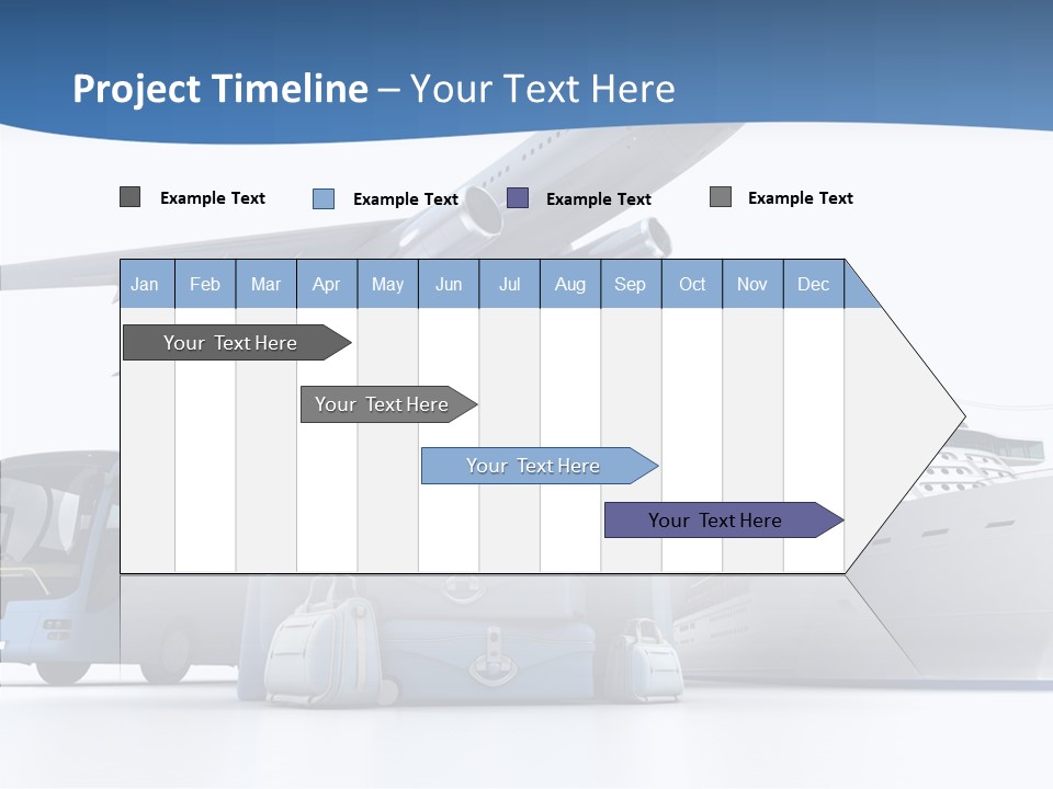 Business Ship D Rendering PowerPoint Template