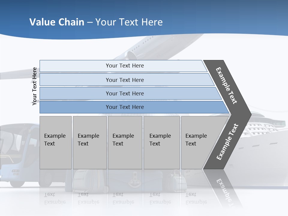 Business Ship D Rendering PowerPoint Template