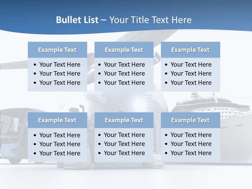 Business Ship D Rendering PowerPoint Template