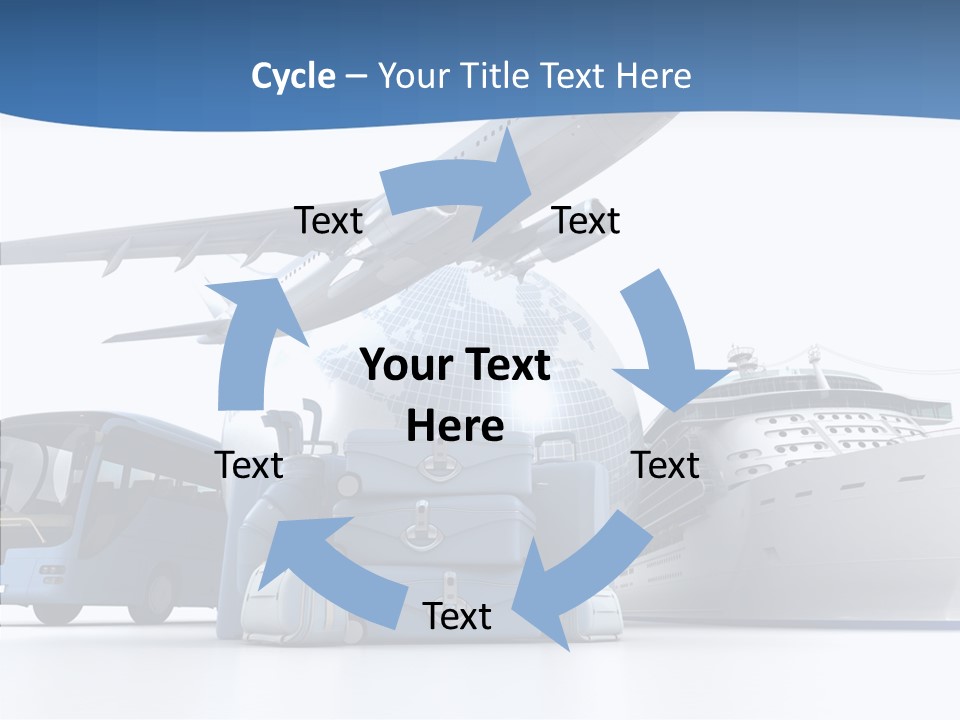 Business Ship D Rendering PowerPoint Template