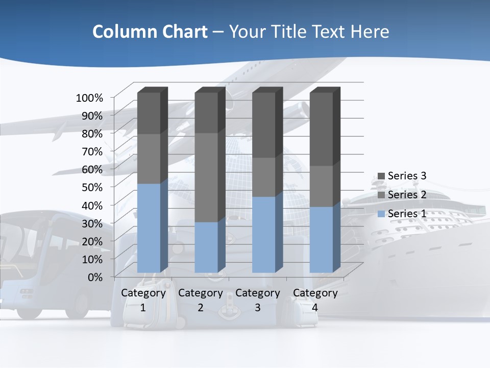 Business Ship D Rendering PowerPoint Template