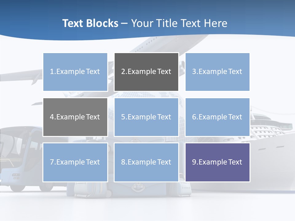 Business Ship D Rendering PowerPoint Template