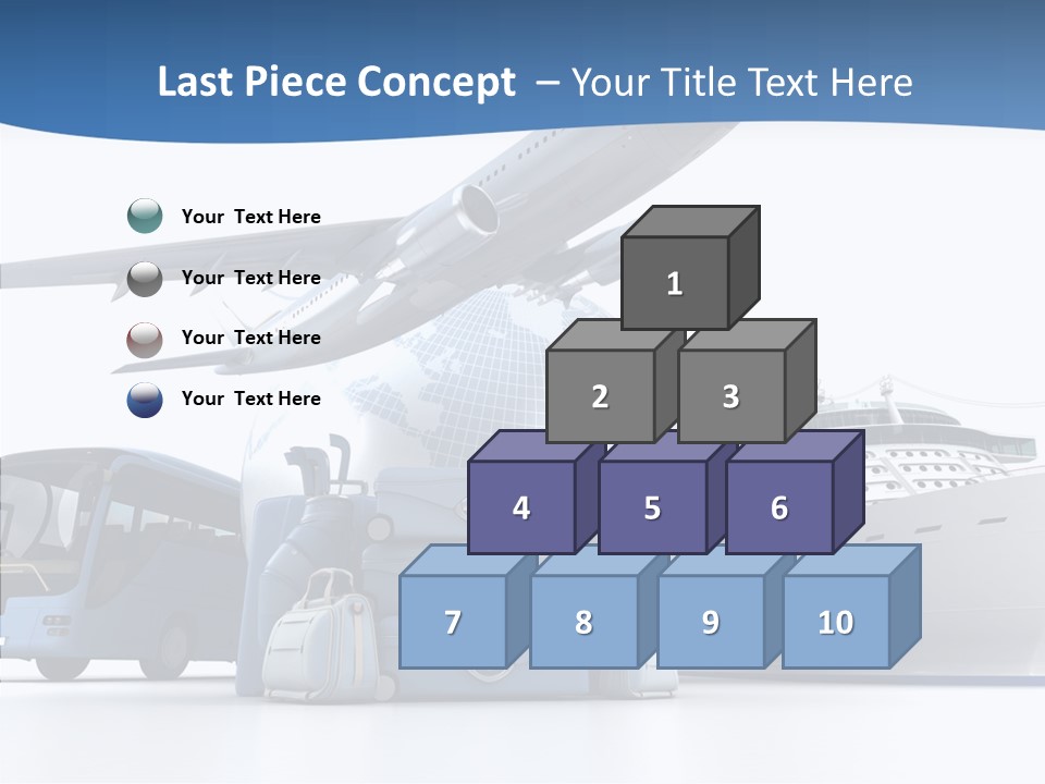 Business Ship D Rendering PowerPoint Template