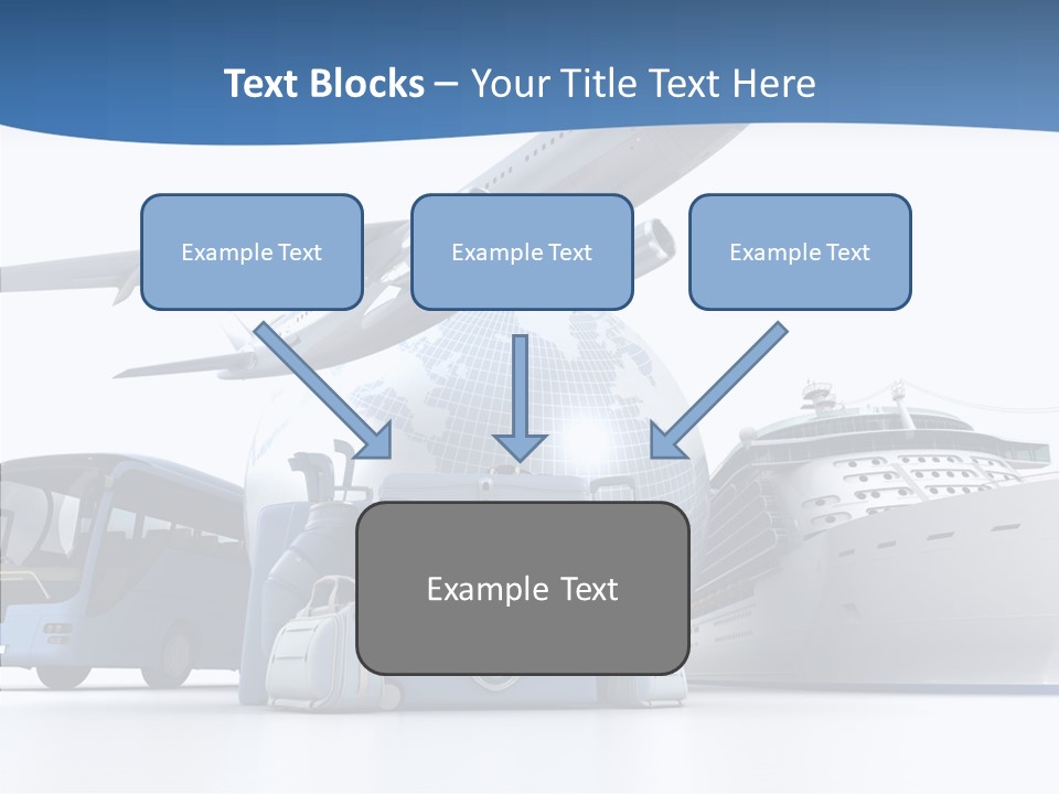 Business Ship D Rendering PowerPoint Template