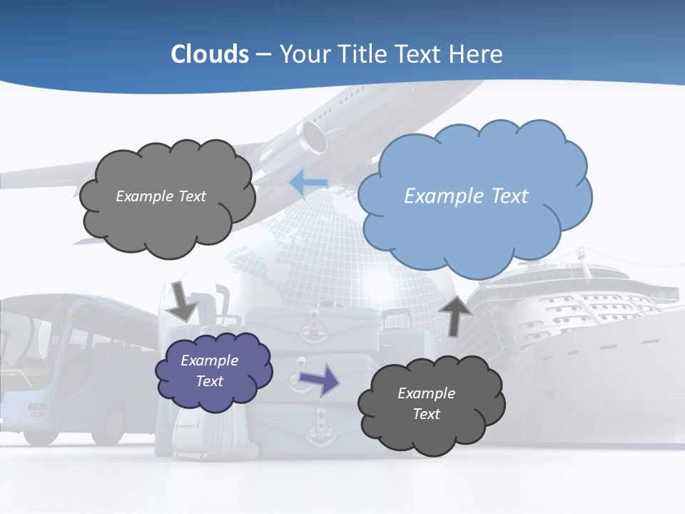 Business Ship D Rendering PowerPoint Template