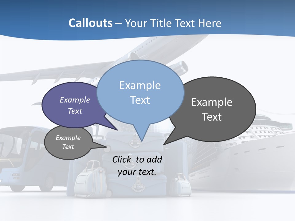Business Ship D Rendering PowerPoint Template