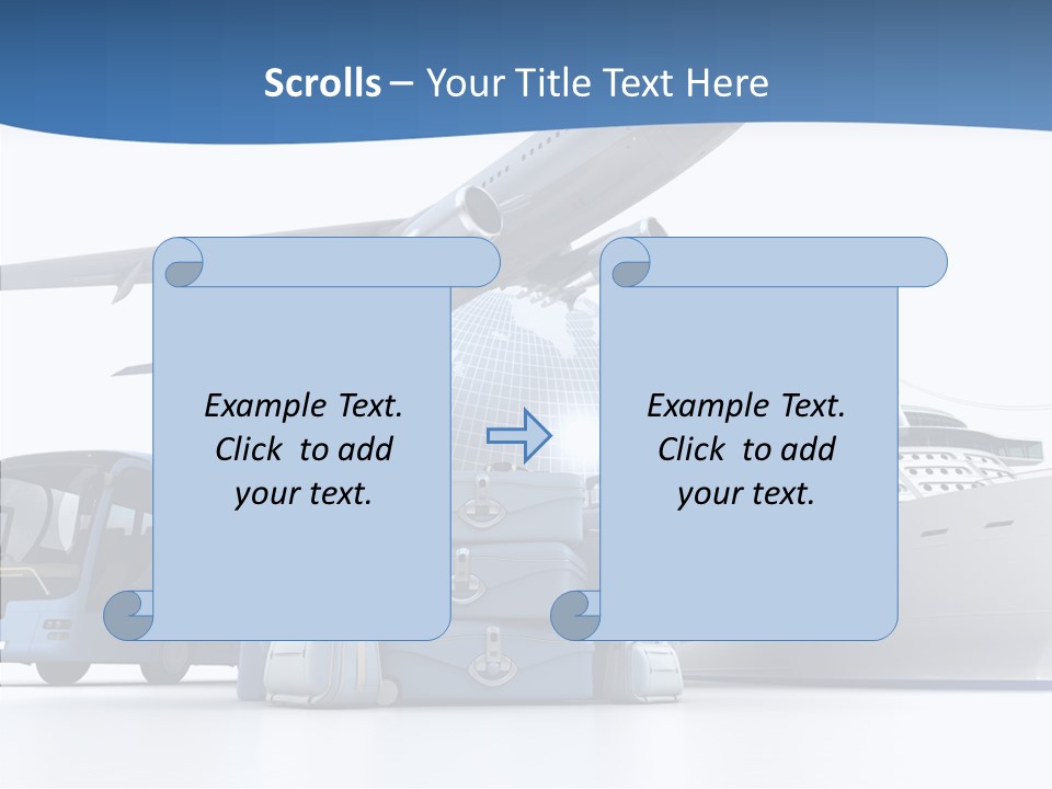 Business Ship D Rendering PowerPoint Template