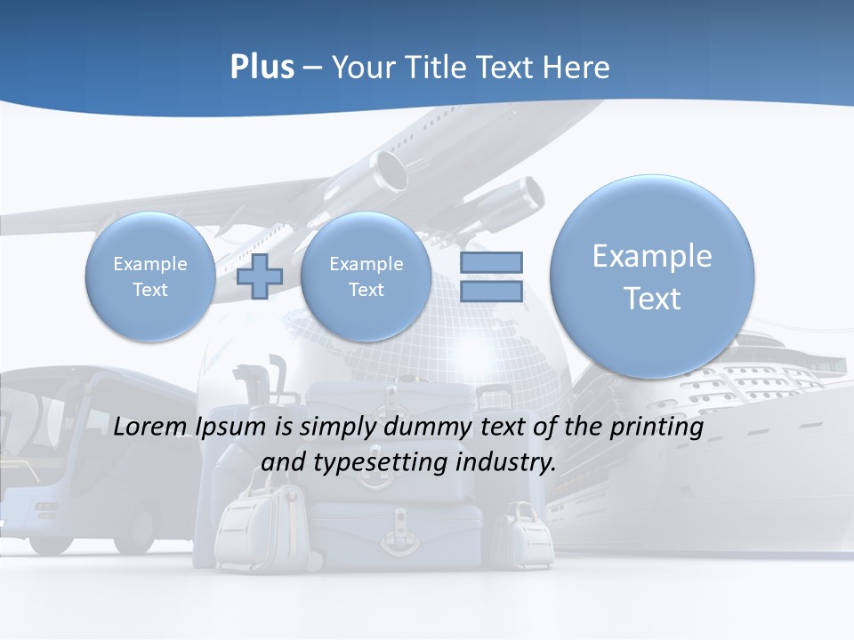 Business Ship D Rendering PowerPoint Template