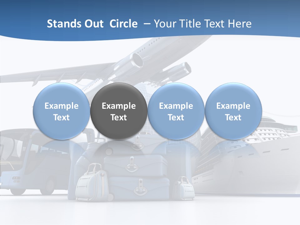 Business Ship D Rendering PowerPoint Template