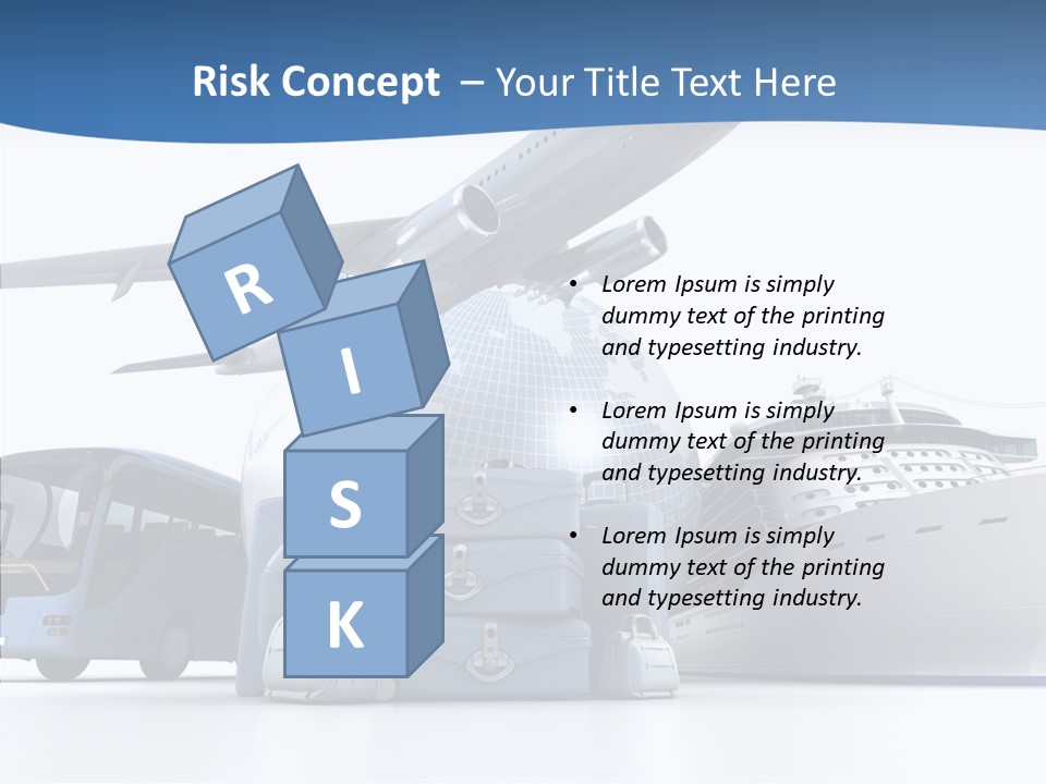 Business Ship D Rendering PowerPoint Template