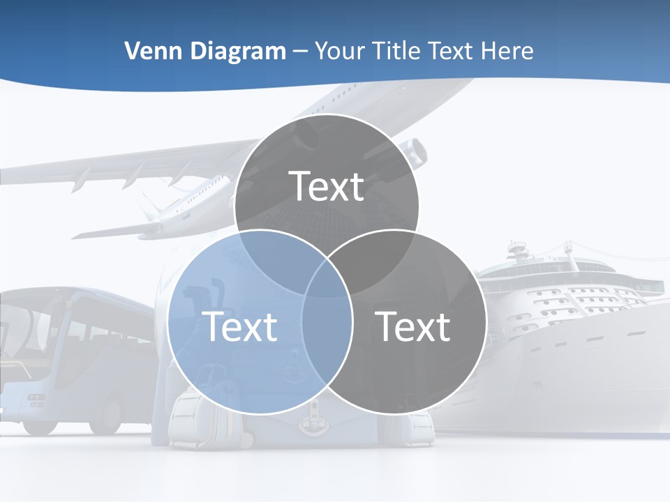 Business Ship D Rendering PowerPoint Template