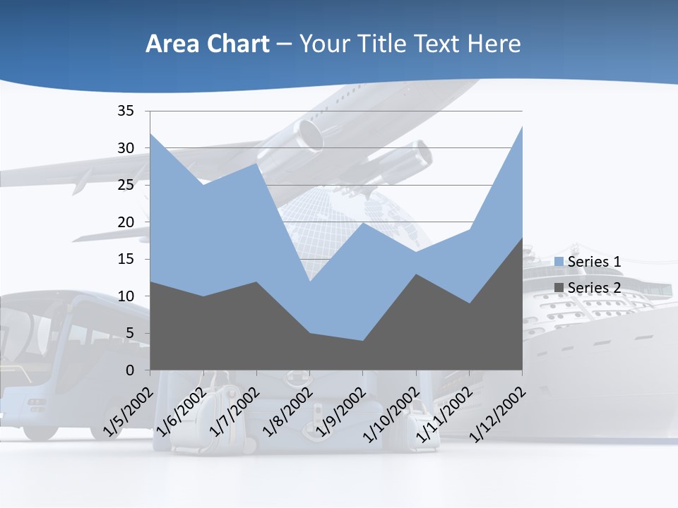 Business Ship D Rendering PowerPoint Template