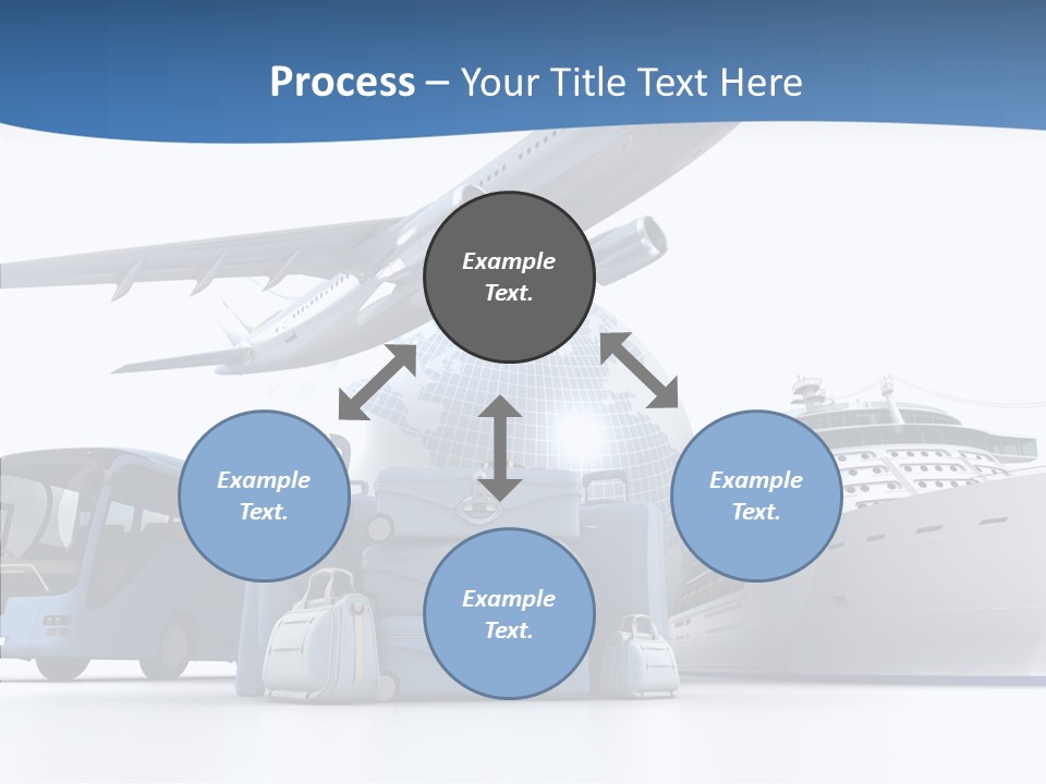 Business Ship D Rendering PowerPoint Template