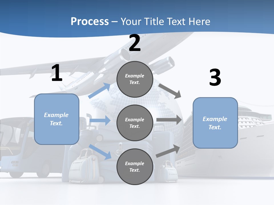 Business Ship D Rendering PowerPoint Template