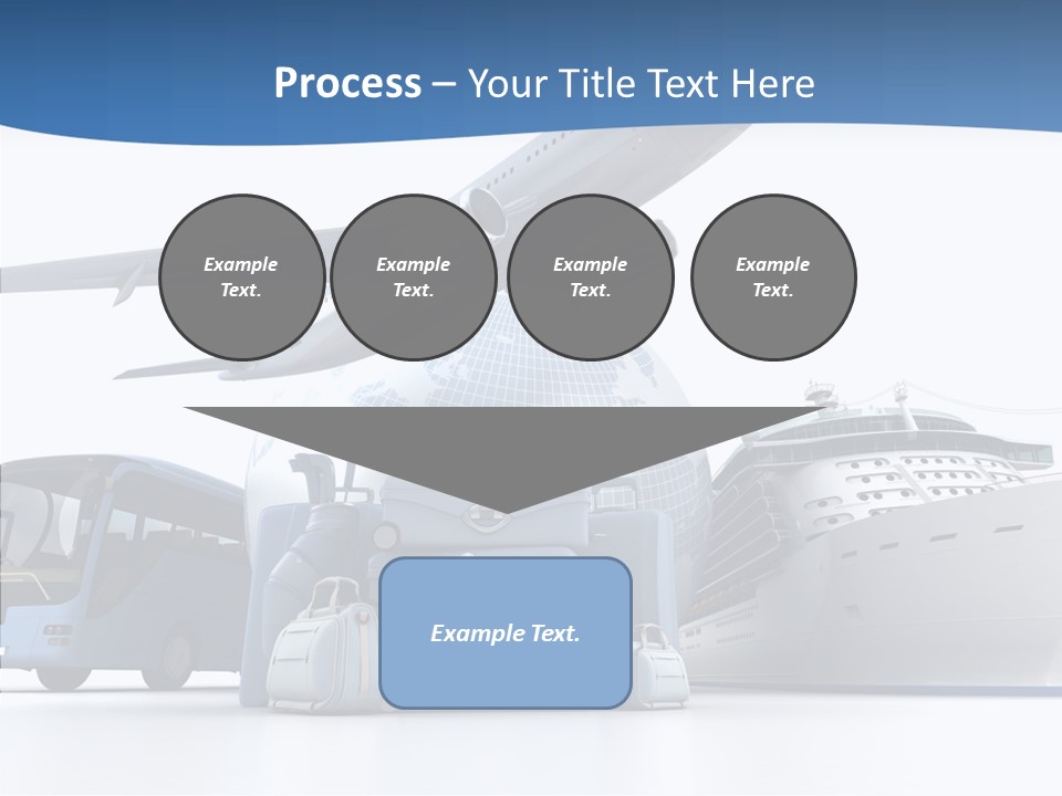 Business Ship D Rendering PowerPoint Template