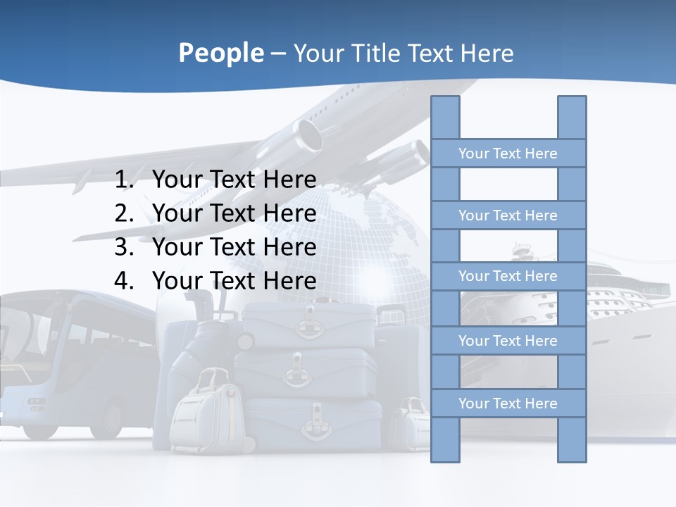 Business Ship D Rendering PowerPoint Template