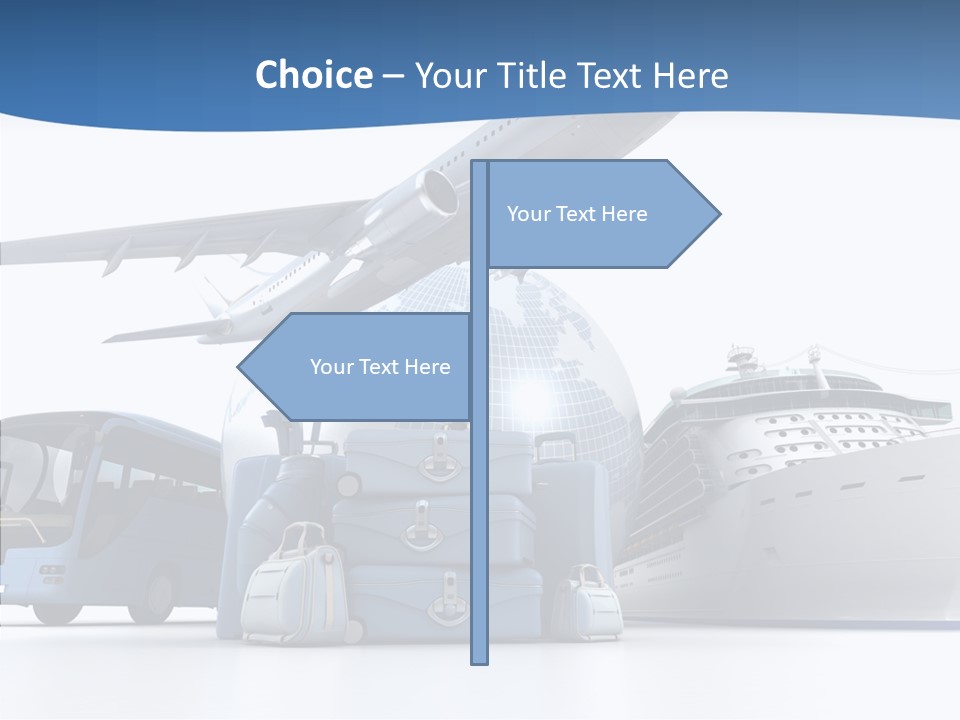 Business Ship D Rendering PowerPoint Template