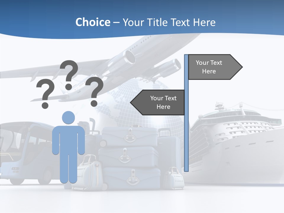 Business Ship D Rendering PowerPoint Template