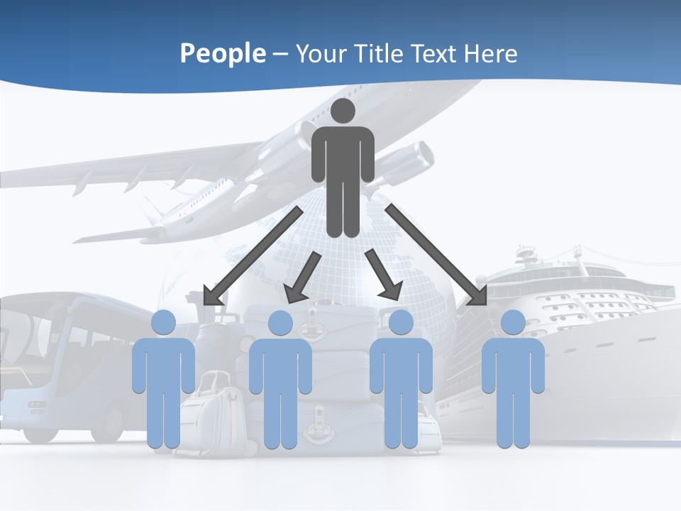 Business Ship D Rendering PowerPoint Template