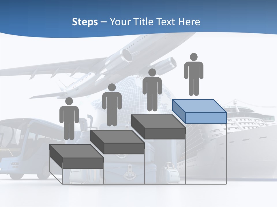Business Ship D Rendering PowerPoint Template