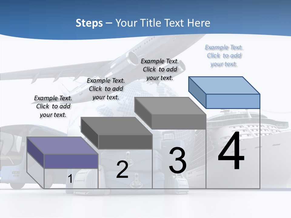 Business Ship D Rendering PowerPoint Template