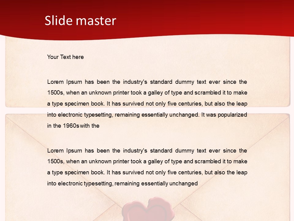 Vintage Stationary Envelope PowerPoint Template