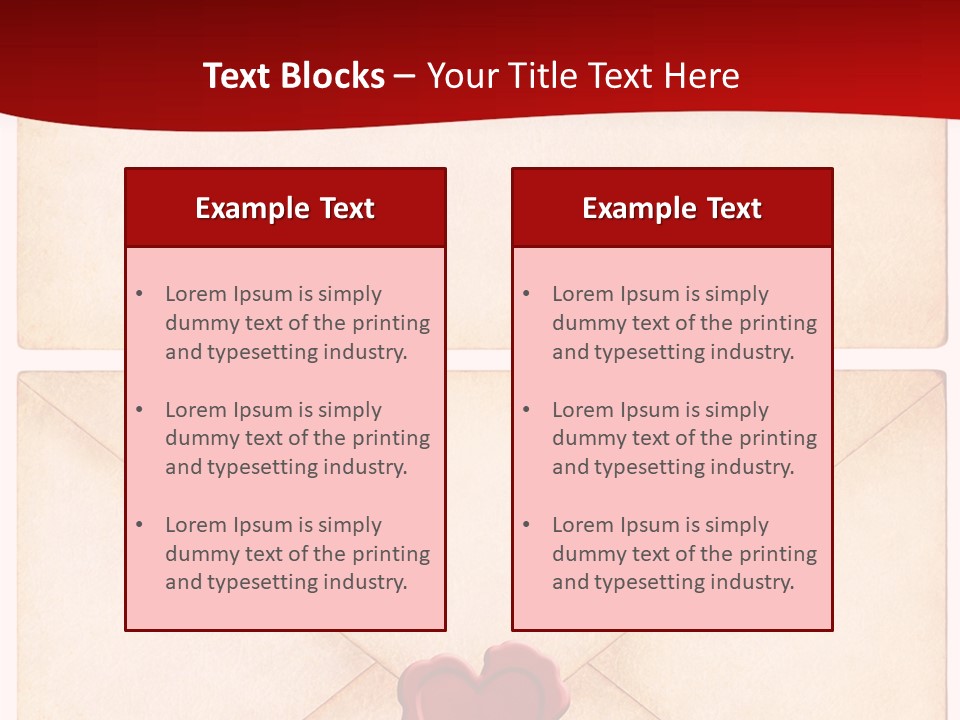 Vintage Stationary Envelope PowerPoint Template