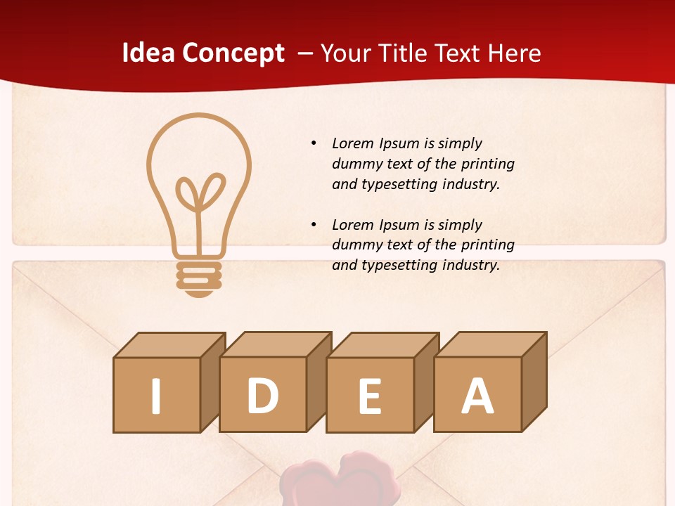 Vintage Stationary Envelope PowerPoint Template