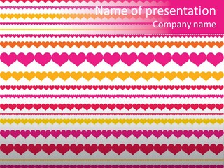 Romantic Heart February PowerPoint Template