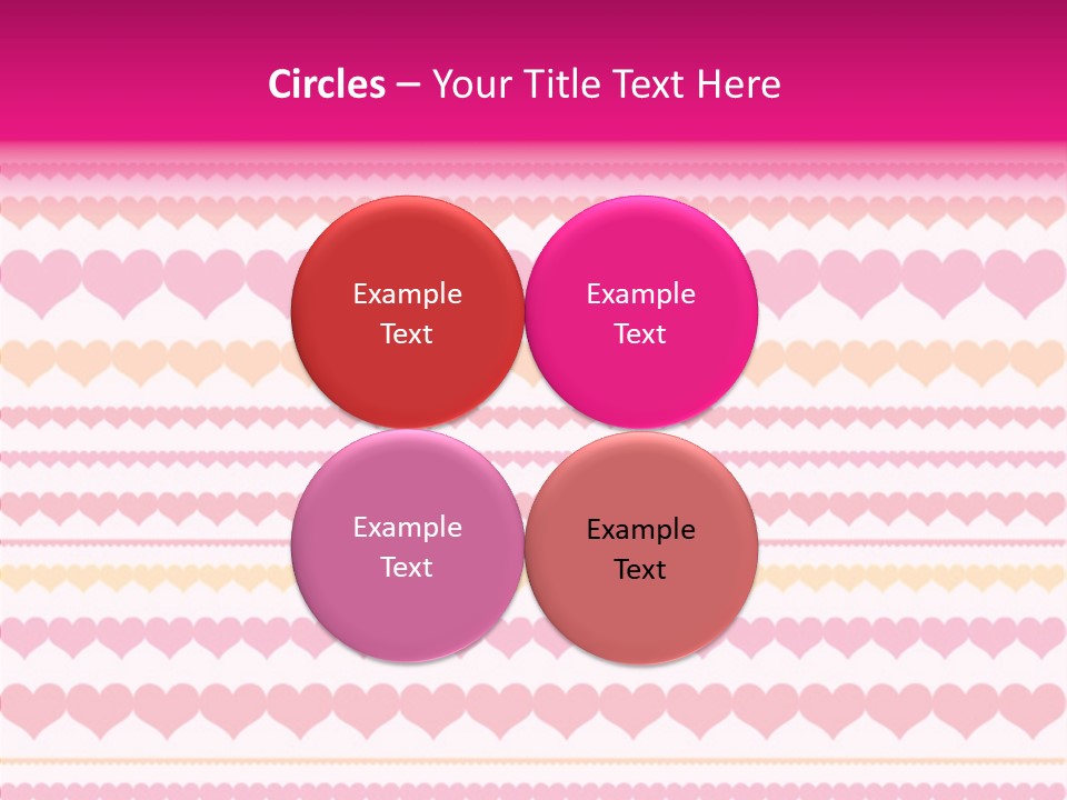 Romantic Heart February PowerPoint Template