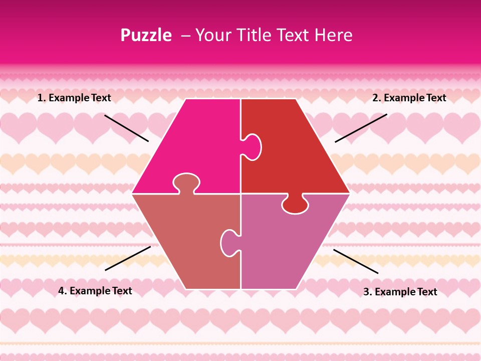 Romantic Heart February PowerPoint Template