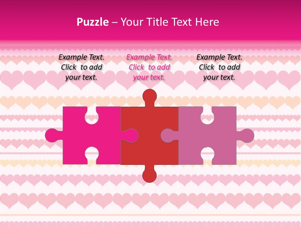 Romantic Heart February PowerPoint Template