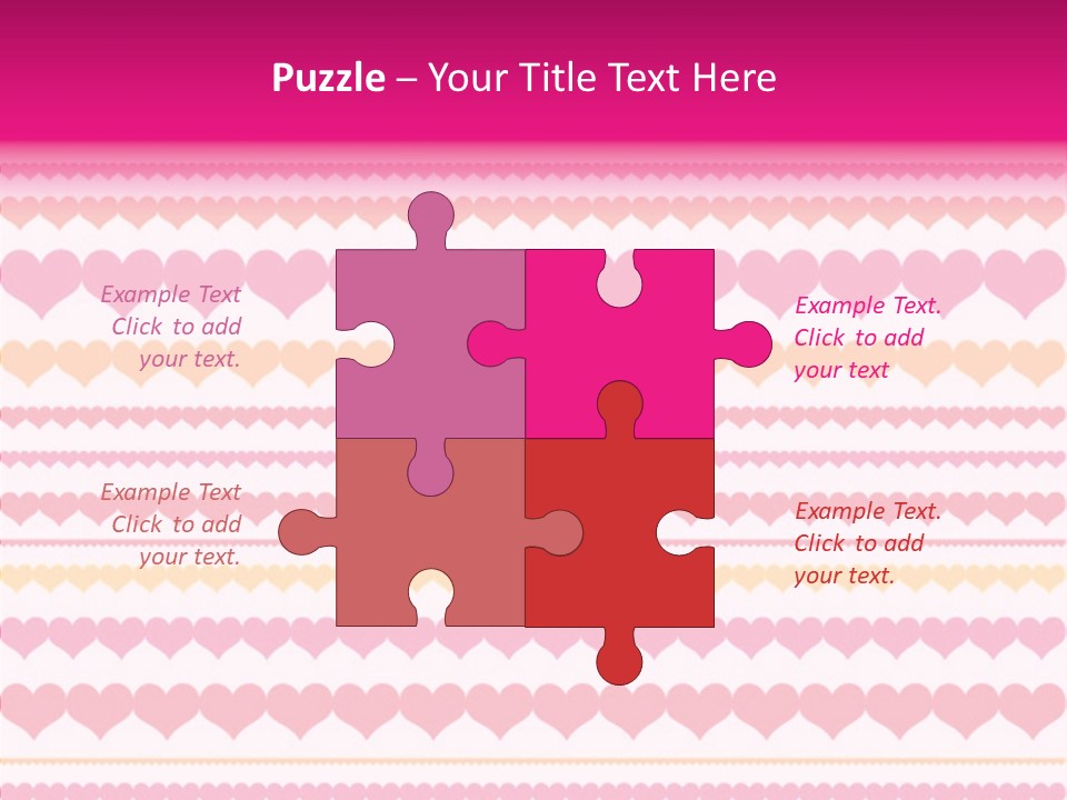 Romantic Heart February PowerPoint Template