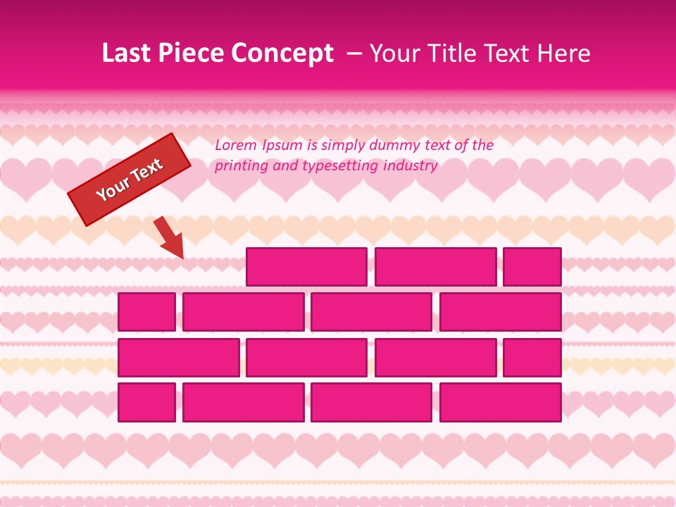 Romantic Heart February PowerPoint Template