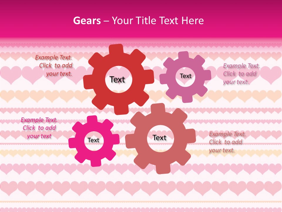 Romantic Heart February PowerPoint Template