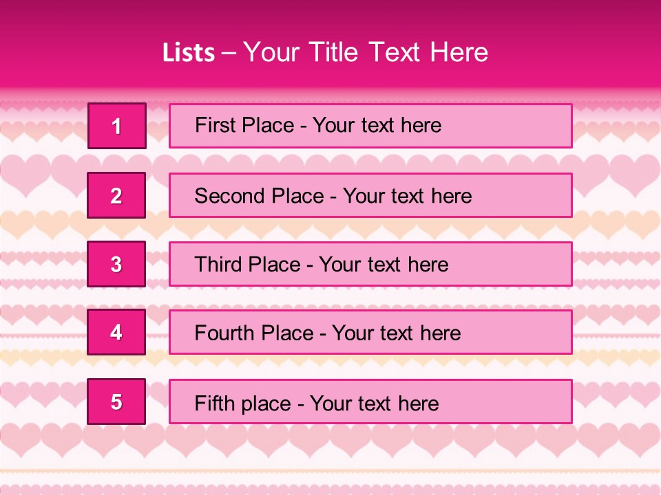 Romantic Heart February PowerPoint Template