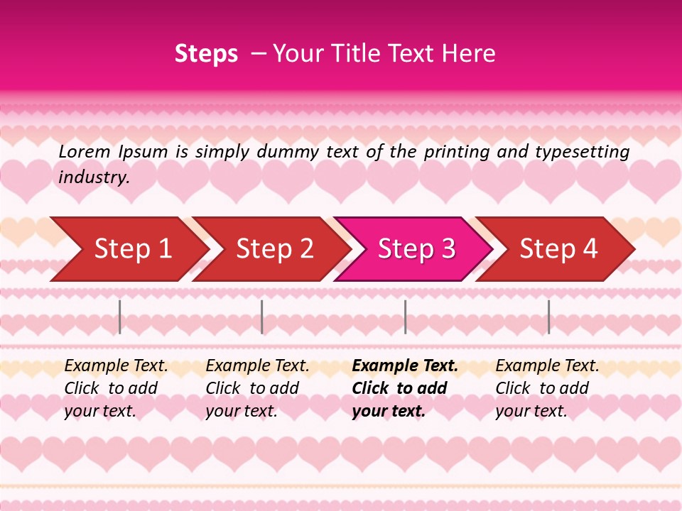 Romantic Heart February PowerPoint Template