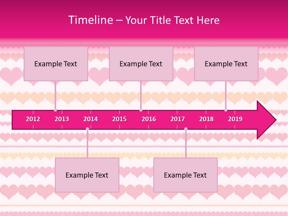 Romantic Heart February PowerPoint Template