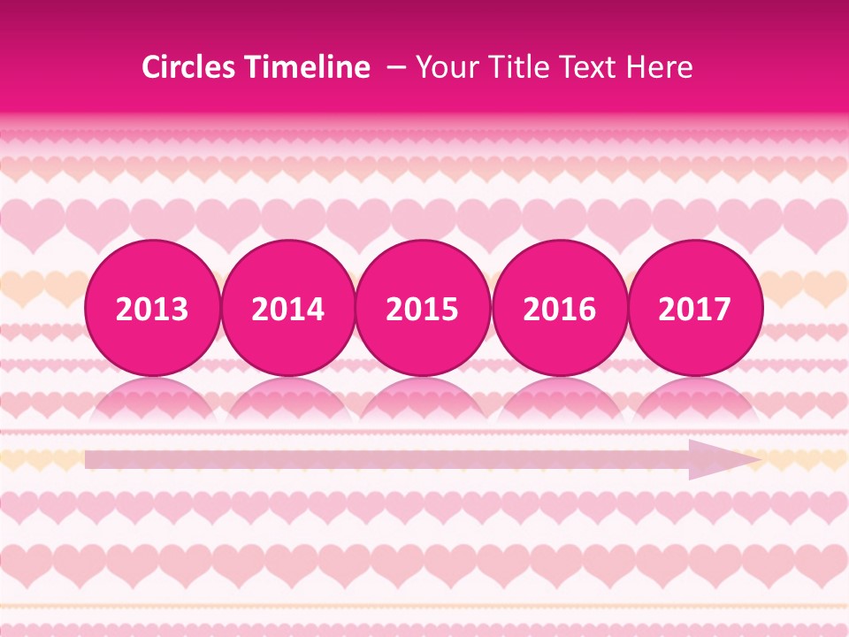 Romantic Heart February PowerPoint Template