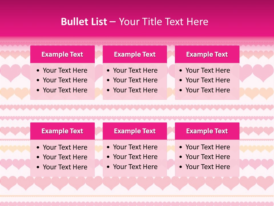 Romantic Heart February PowerPoint Template