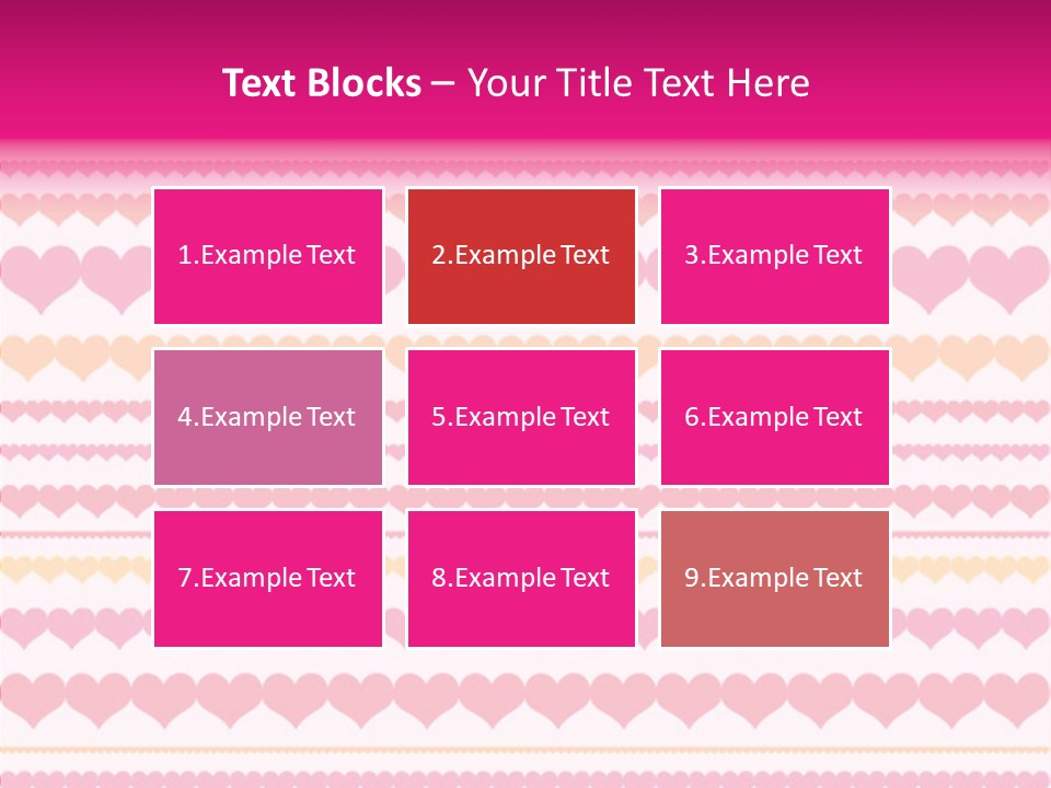 Romantic Heart February PowerPoint Template