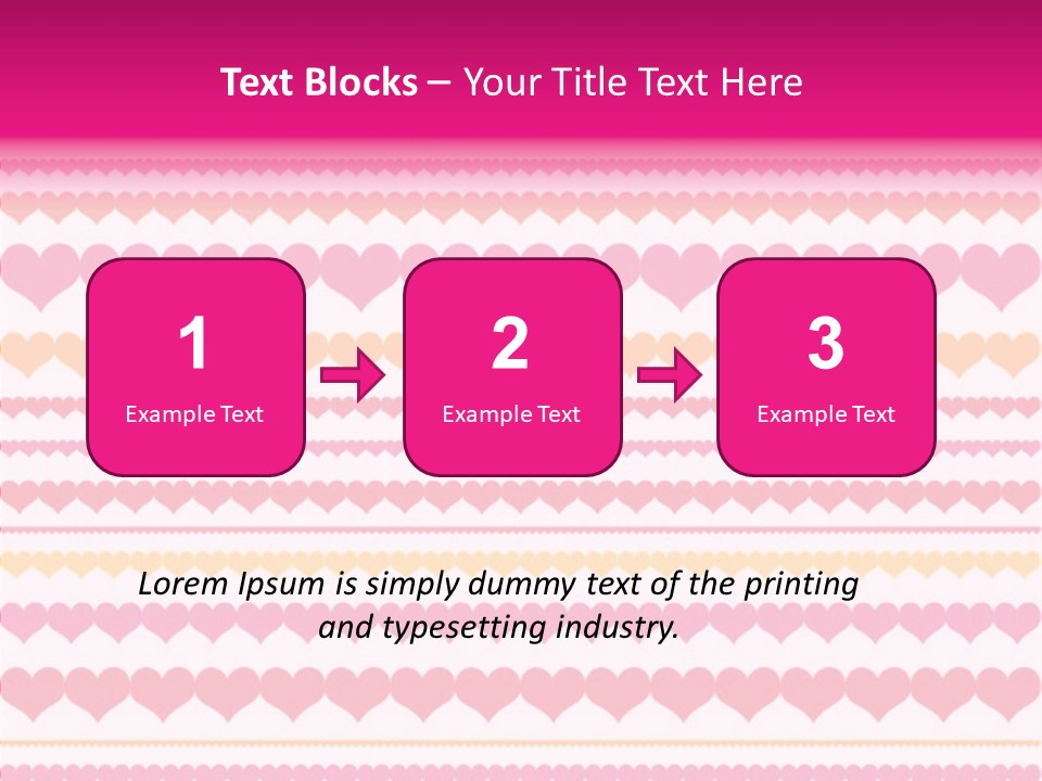 Romantic Heart February PowerPoint Template