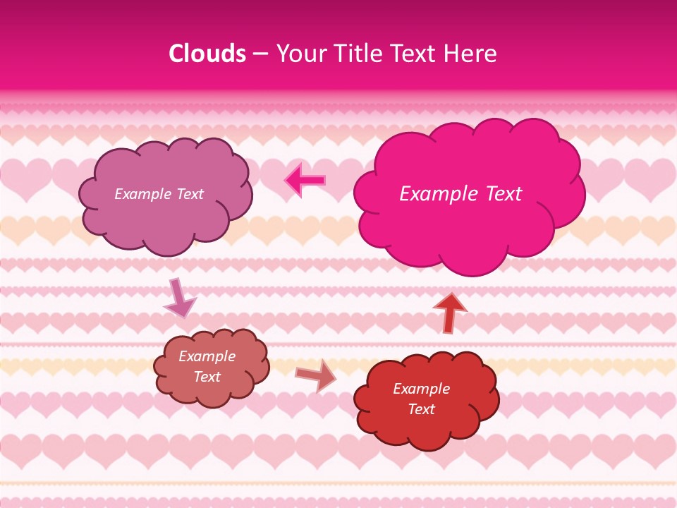 Romantic Heart February PowerPoint Template