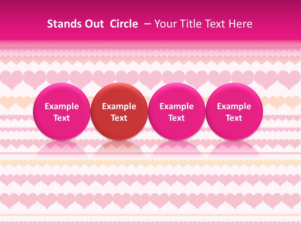 Romantic Heart February PowerPoint Template