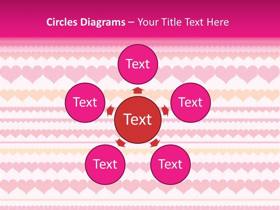 Romantic Heart February PowerPoint Template