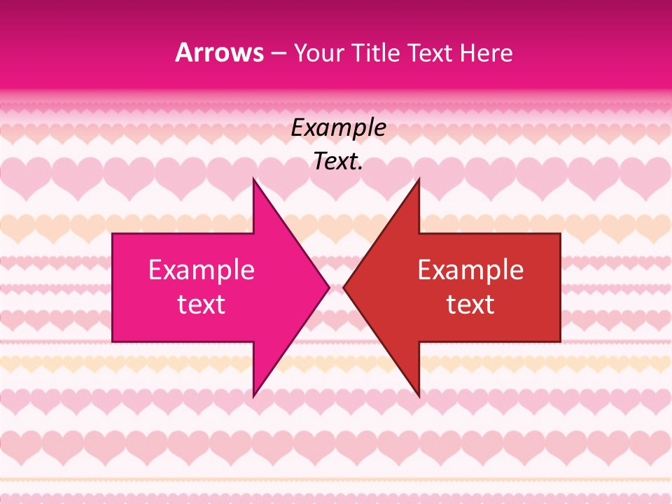 Romantic Heart February PowerPoint Template