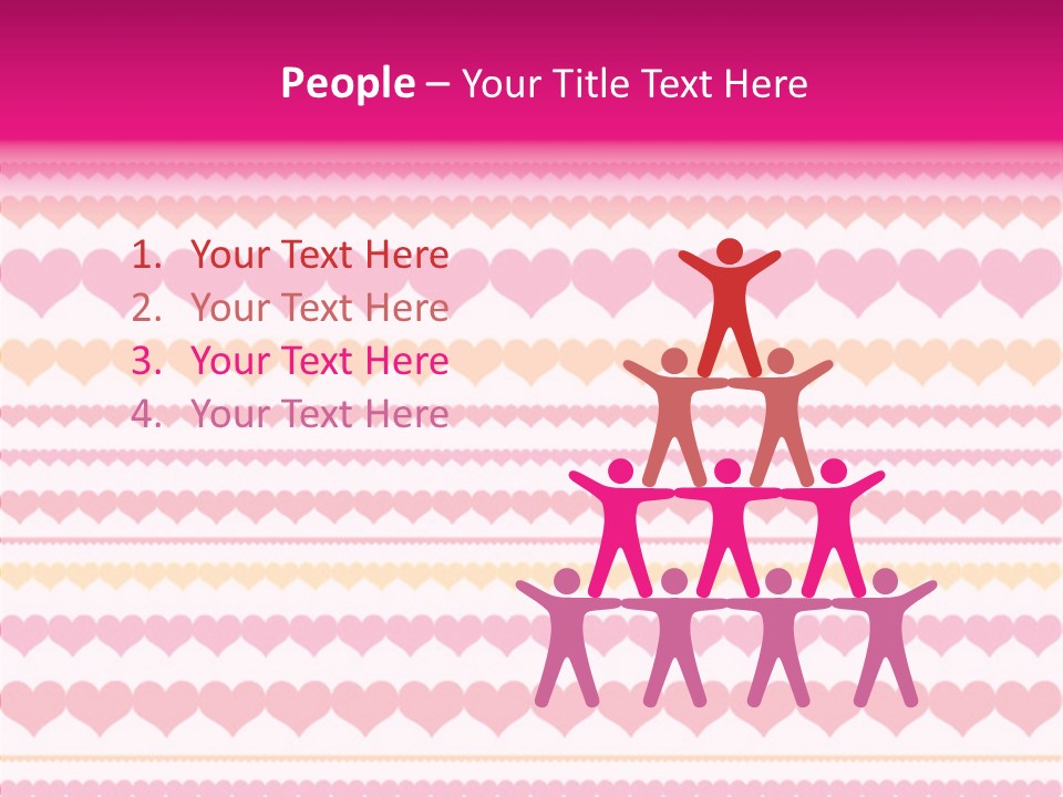 Romantic Heart February PowerPoint Template