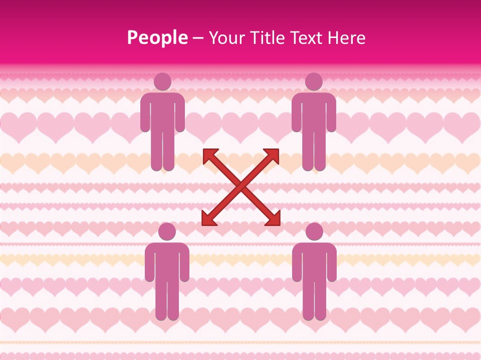 Romantic Heart February PowerPoint Template