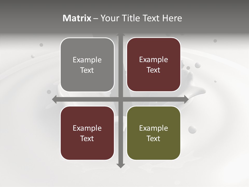 White Viscous Splash PowerPoint Template